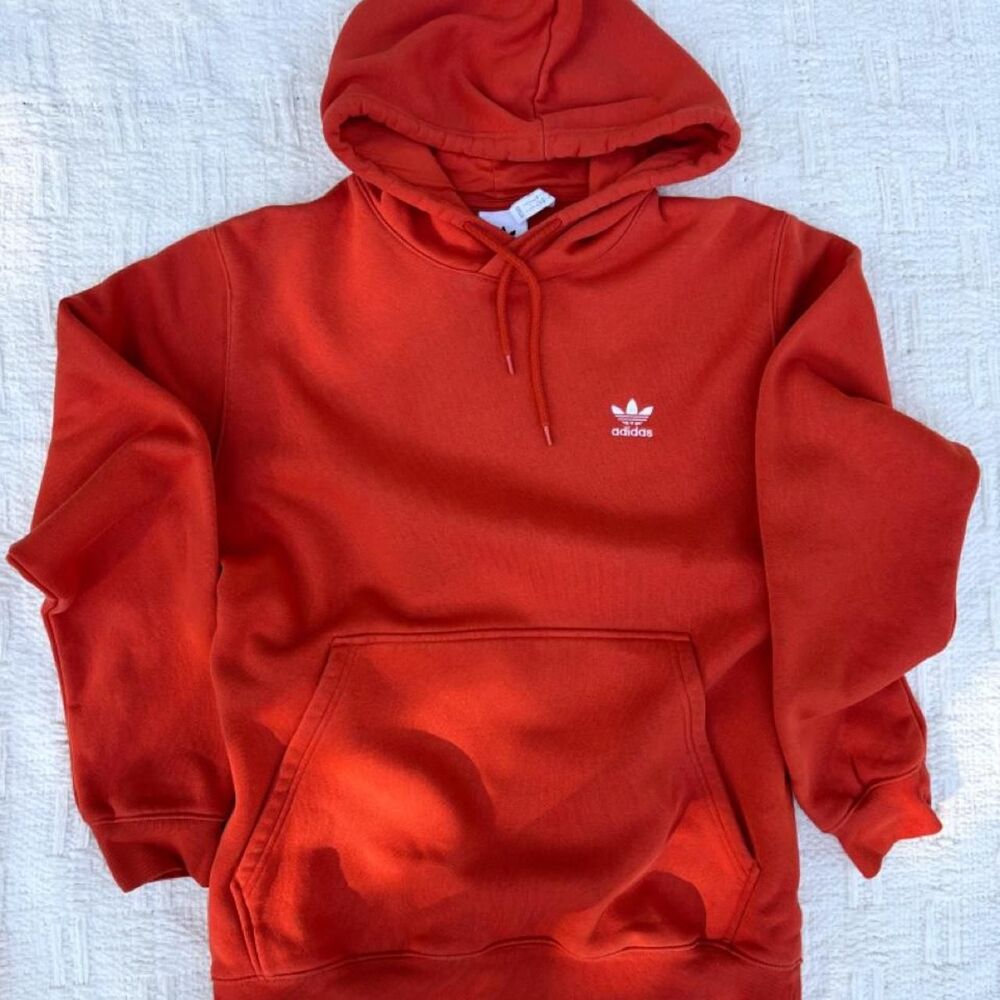 Adidas-originals Men's Red and Orange Hoodie